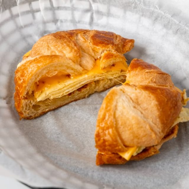 1. Egg and Cheese Croissant.