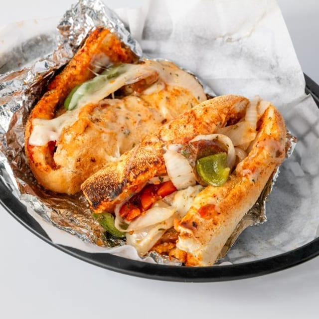 Sausage and Pepper Sandwich.
