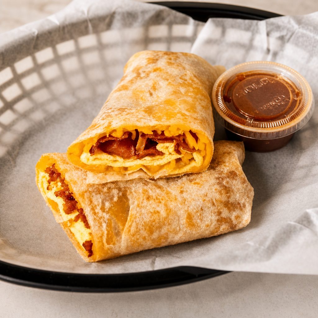 4. Regular Burro. Egg, Cheese.