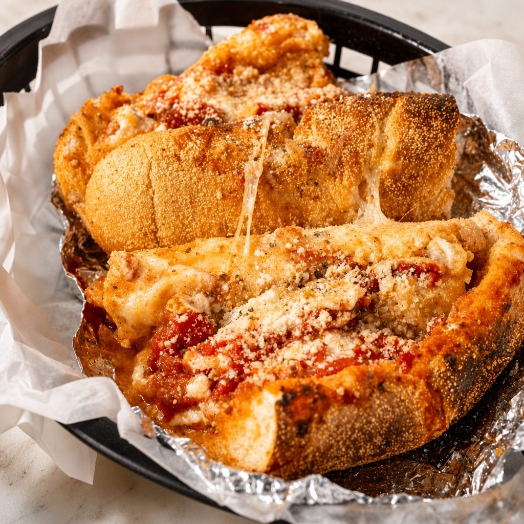 Eggplant Parmesan Sandwich.